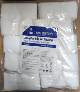  BÔNG GẠC ĐẮP VẾT THƯƠNG 8CM X 17CM KHÔNG TIỆT TRÙNG 