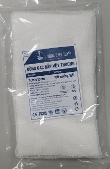  BÔNG GẠC ĐẮP VẾT THƯƠNG 7CM X 13CM 