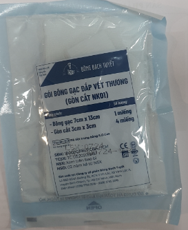  GÓI BÔNG GẠC ĐẮP VẾT THƯƠNG (GÒN CẮT NK01) TIỆT TRÙNG 