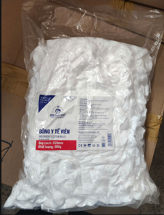  BÔNG Y TẾ VIÊN (Ø20MM) 500G 