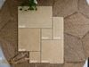 Gạch đá ốp lát decor mix size màu kem beige Art53M