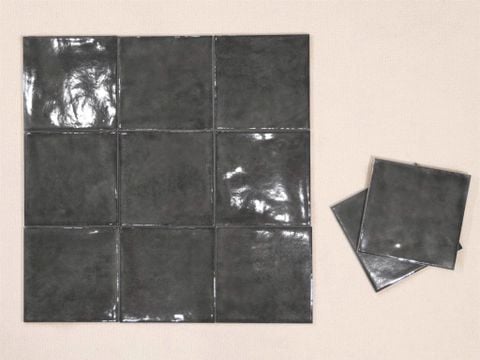  Gạch thẻ vuông đen bóng hiệu ứng 08G 