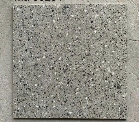  Gạch đá mài Terrazzo màu xám đen Art66204 