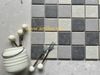 Gạch Mosaic Gốm Sứ Mix Màu Xám ArtM03