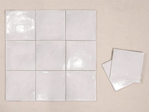  Gạch thẻ 150x150mm men bóng màu trắng 00G 