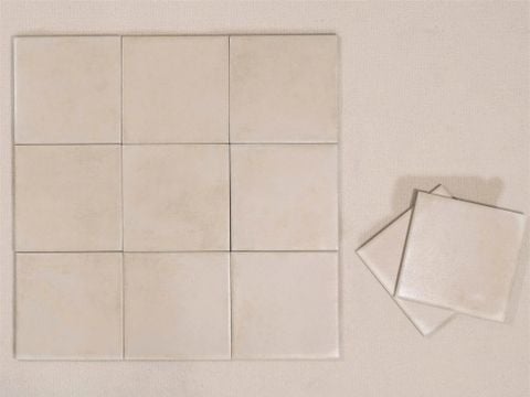  Gạch thẻ 150x150mm men mờ màu kem beige 01M 