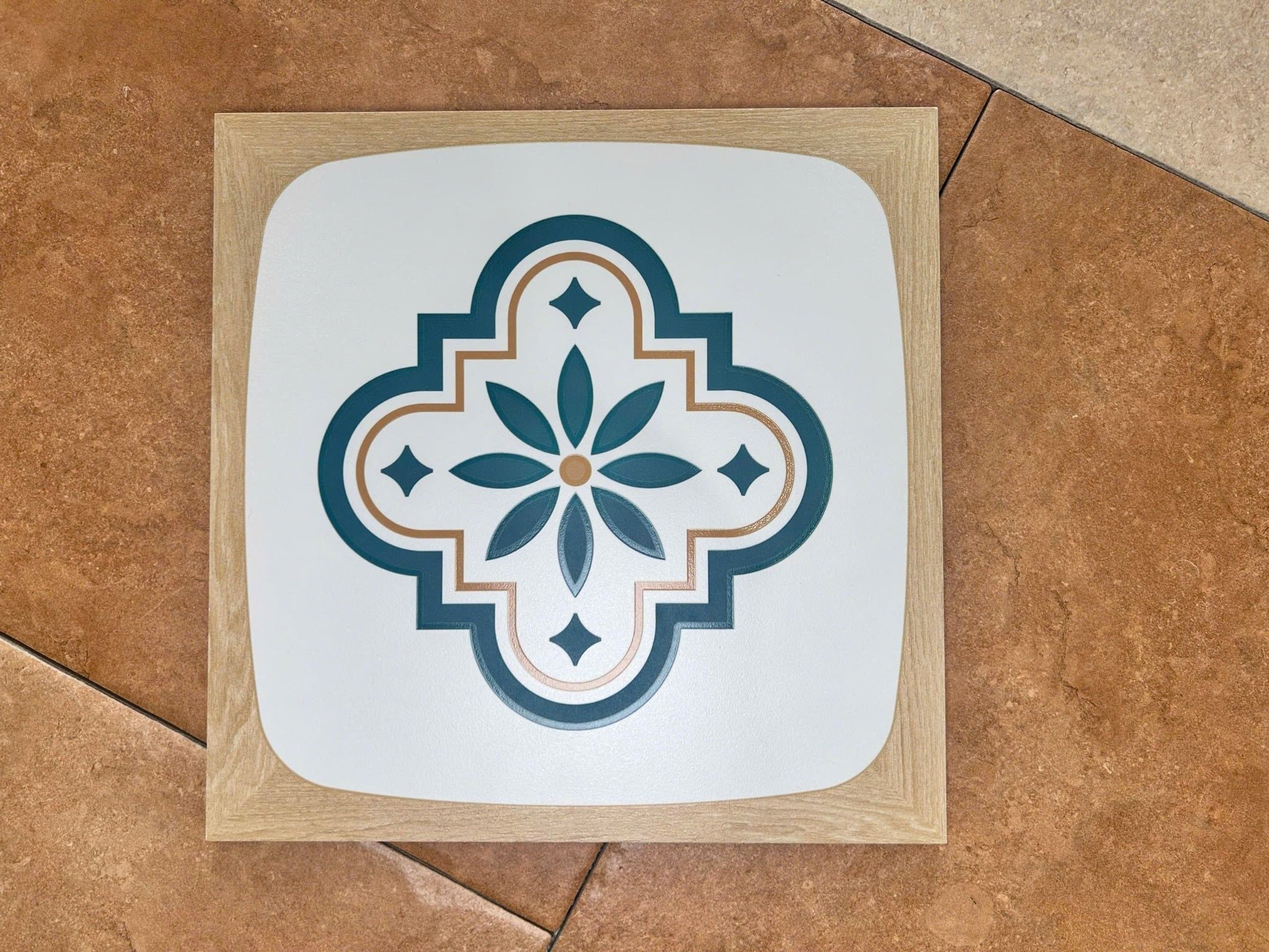 Gạch giả gỗ ghép gạch bông Art3301