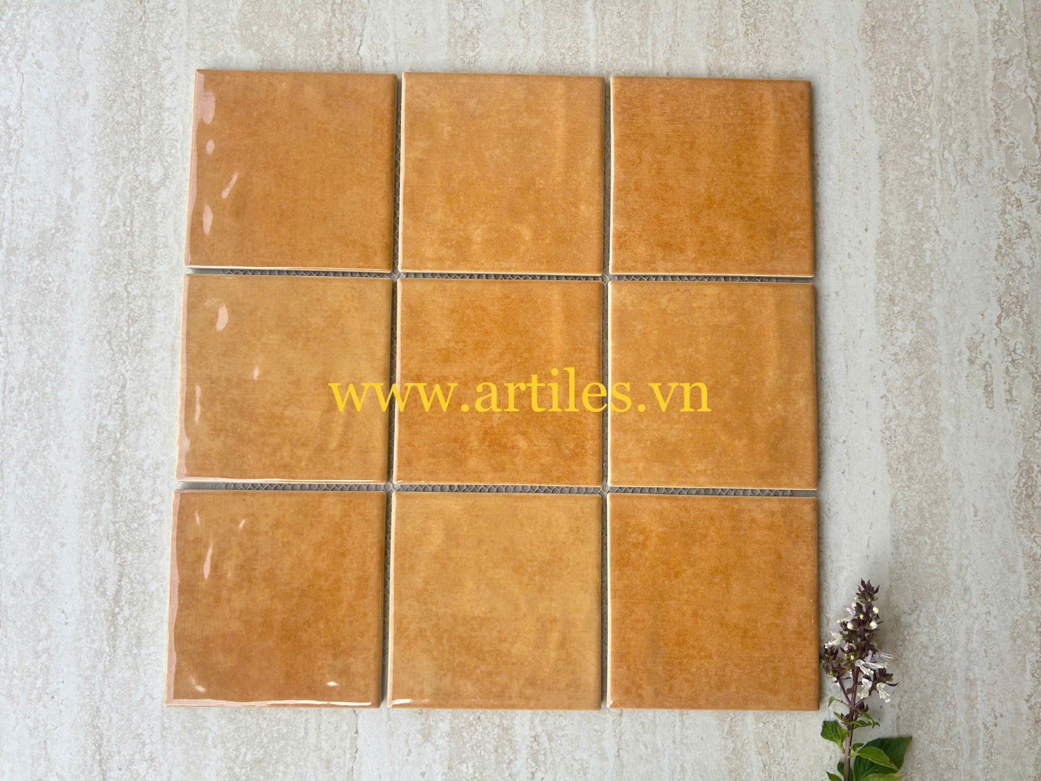 Gạch mosaic men gốm mix màu 100x100mm Art09