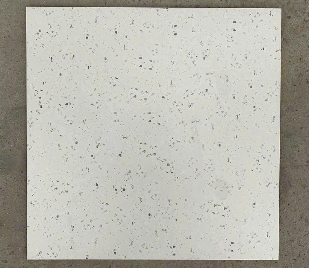 Gạch đá mài Terrazzo màu trắng hạt đá xám Art6039
