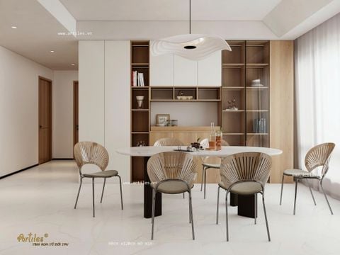  Gạch 60x120cm màu trắng vân khói bề mặt mịn 