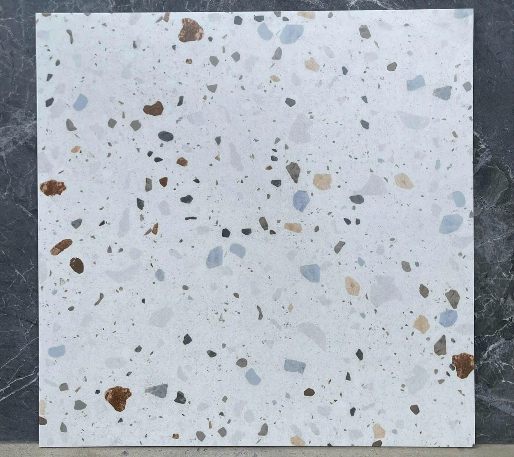 Gạch đá mài Terrazzo nhiều màu Art6038