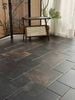 Gạch đá ốp lát decor mix size màu nâu đen Art62M