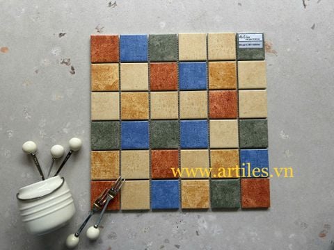  Gạch Mosaic Gốm Sứ Mix Màu ArtM06 