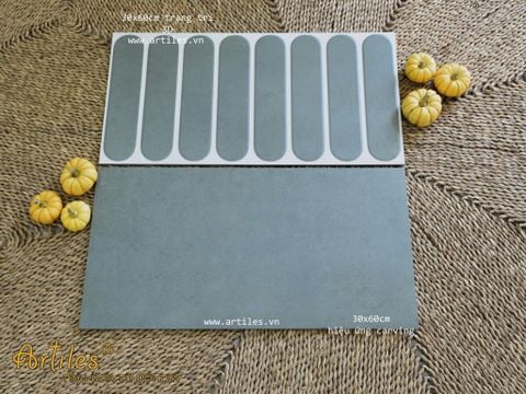  Gạch ốp tường trang trí 3D 30x60cm màu xám Art360036 