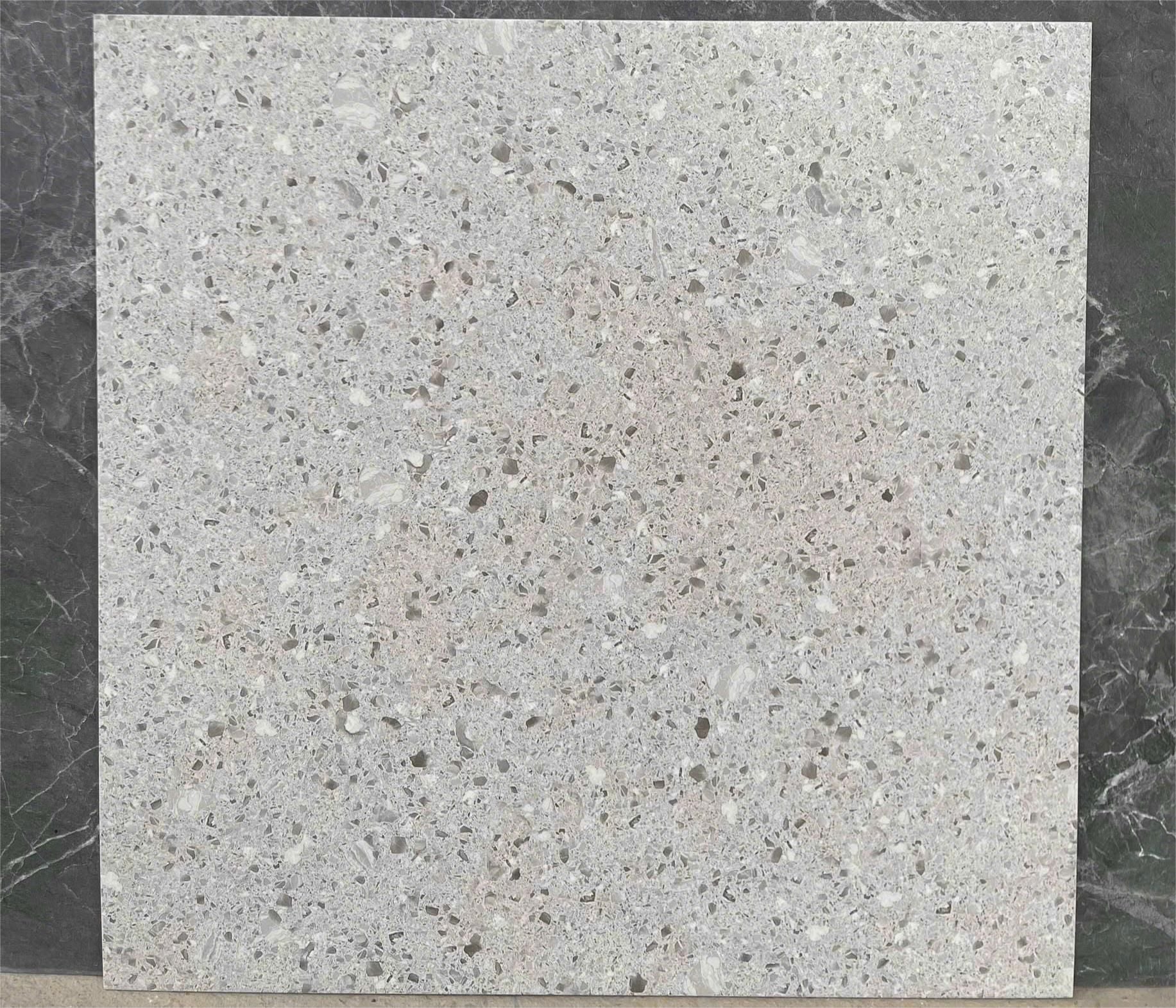 Gạch đá mài Terrazzo màu xám Art6031