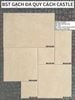 Gạch đá ốp lát decor mix size màu kem beige Art53M