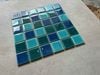 Gạch Mosaic Gốm Rạn 2 Lớp Màu Mix Màu Xanh
