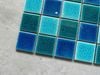Gạch Mosaic Gốm Rạn 2 Lớp Màu Mix Màu Xanh