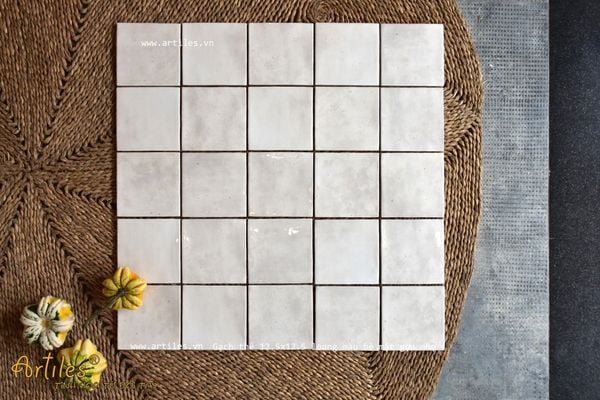 Gạch thẻ màu kem beige