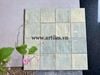 Gạch thẻ men bóng gợn 100x100mm màu xanh mint