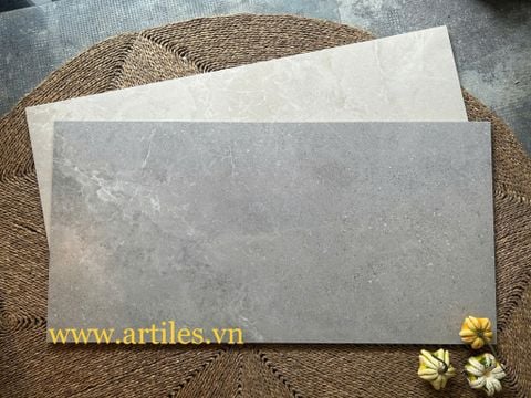  Gạch vân đá xám 60x120cm bề mặt Satin Matt (Mờ mịn) 