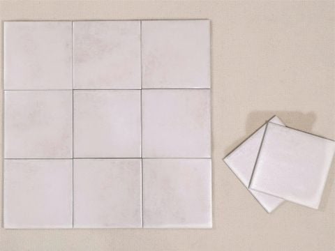  Gạch thẻ 150x150mm men mờ màu trắng 00M 