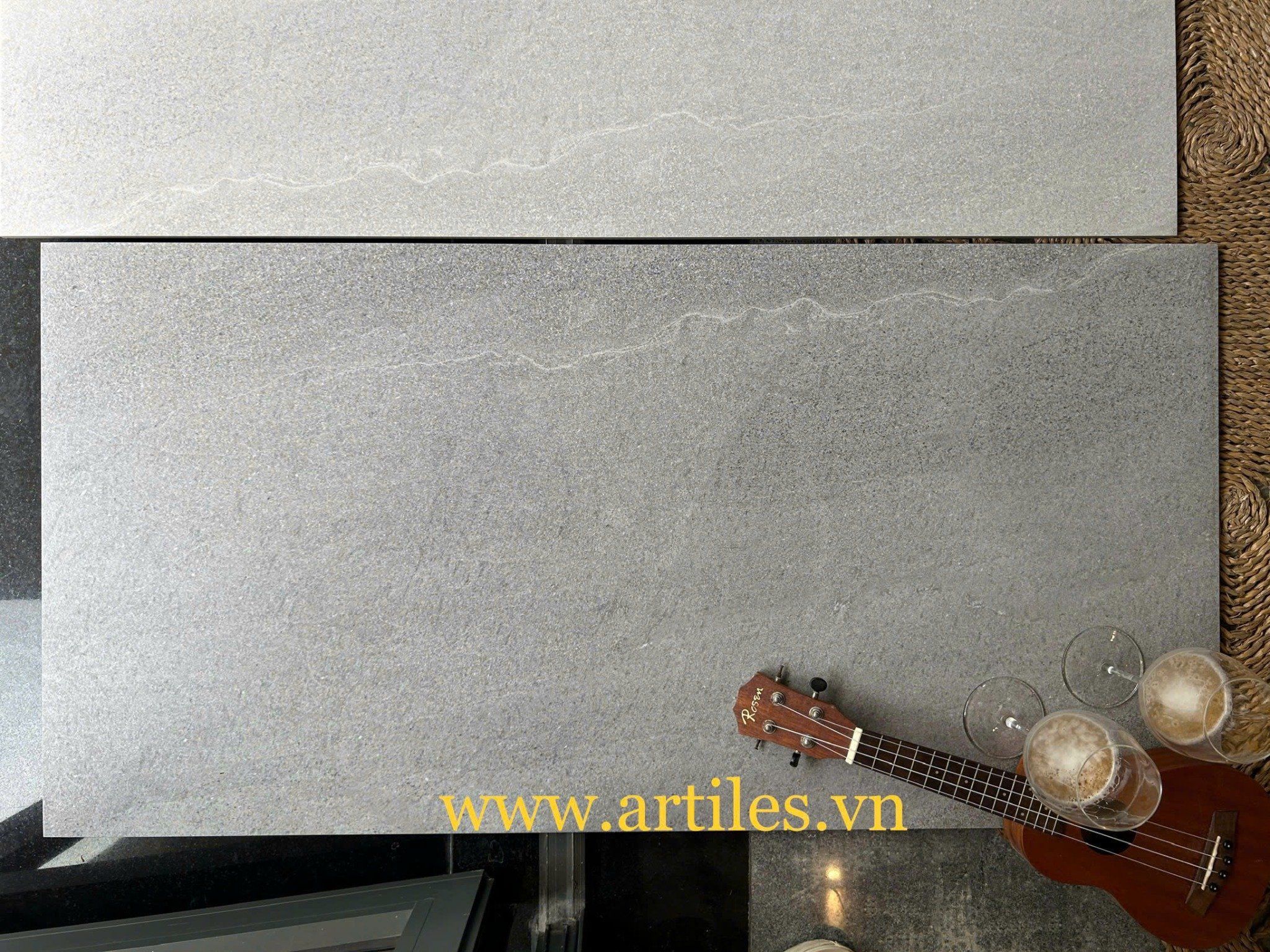 Gạch vân đá xám mờ đẹp 60x120cm ArtM04