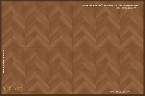  Gạch Vân Gỗ xương cá 60x120cm chất lượng ArtE04 