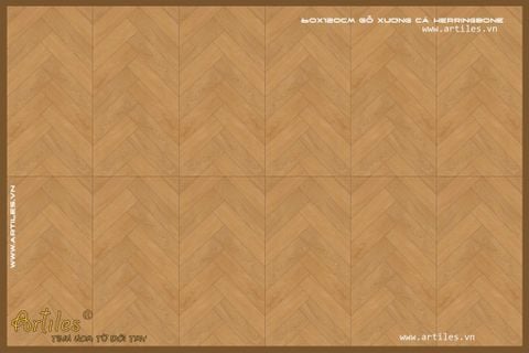  Gạch Vân Gỗ xương cá 60x120cm ArtE02 