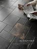 Gạch đá ốp lát decor mix size màu nâu đen Art62M