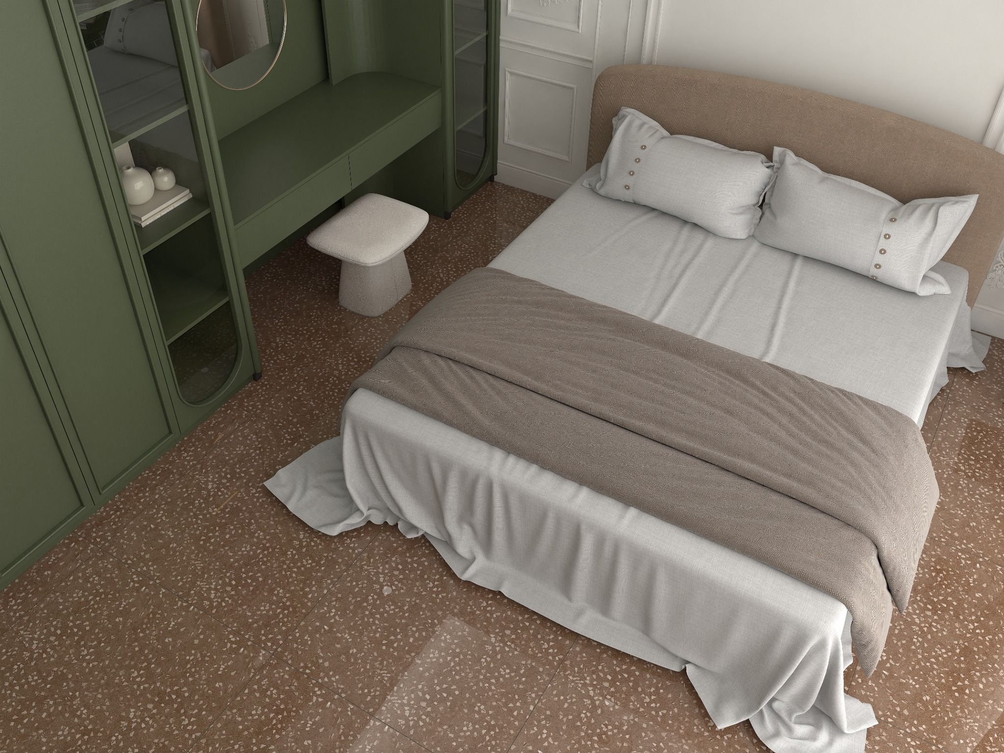 Gạch bóng kiếng vân terrazzo Art8803