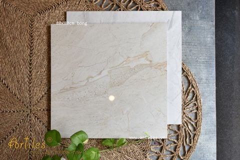  Gạch đá bóng kiếng vân Marble kem vàng ArtZ18803 