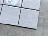 Gạch mosaic men gốm trắng xám 100x100mm ArtA01