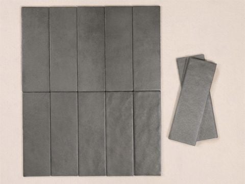  Gạch thẻ xương đá xám đen mờ lượn Art752308M 