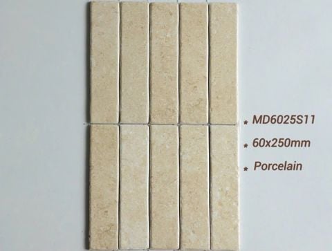  Gạch thẻ men gốm giả cổ Art6025S11 
