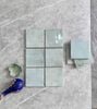 Gạch thẻ màu xanh biển bóng gợn sóng 100x100mm Art05G
