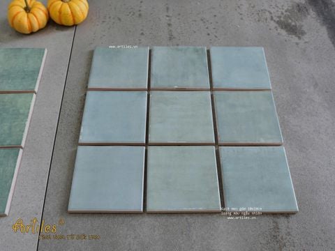  Gạch thẻ màu xanh biển bóng gợn sóng 100x100mm Art05G 