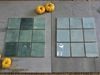Gạch thẻ màu xanh dương men bóng gợn sóng 100x100mm Art06G
