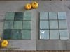 Gạch thẻ màu xanh biển bóng gợn sóng 100x100mm Art05G