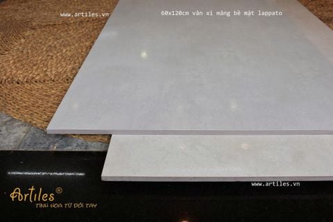  Gạch 60x120cm vân xi măng xám trắng 