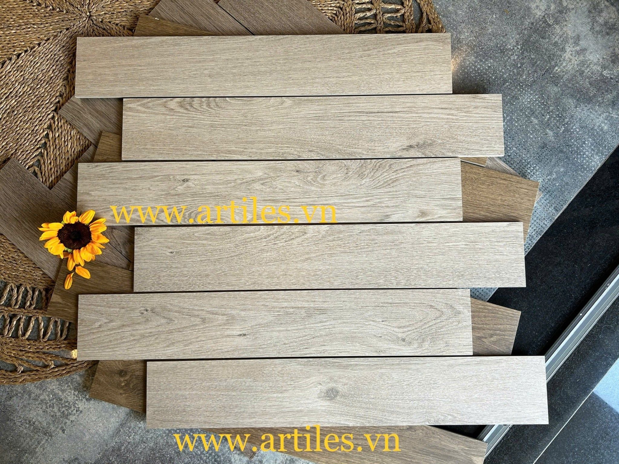 Gạch vân gỗ 15x90cm Art-26