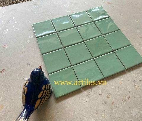  Gạch mosaic men bóng màu xanh ArtM303 