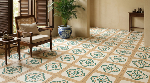  Gạch giả gỗ ghép gạch bông Art3301 