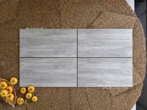 Gạch Travertine xám nhạt Art3612 