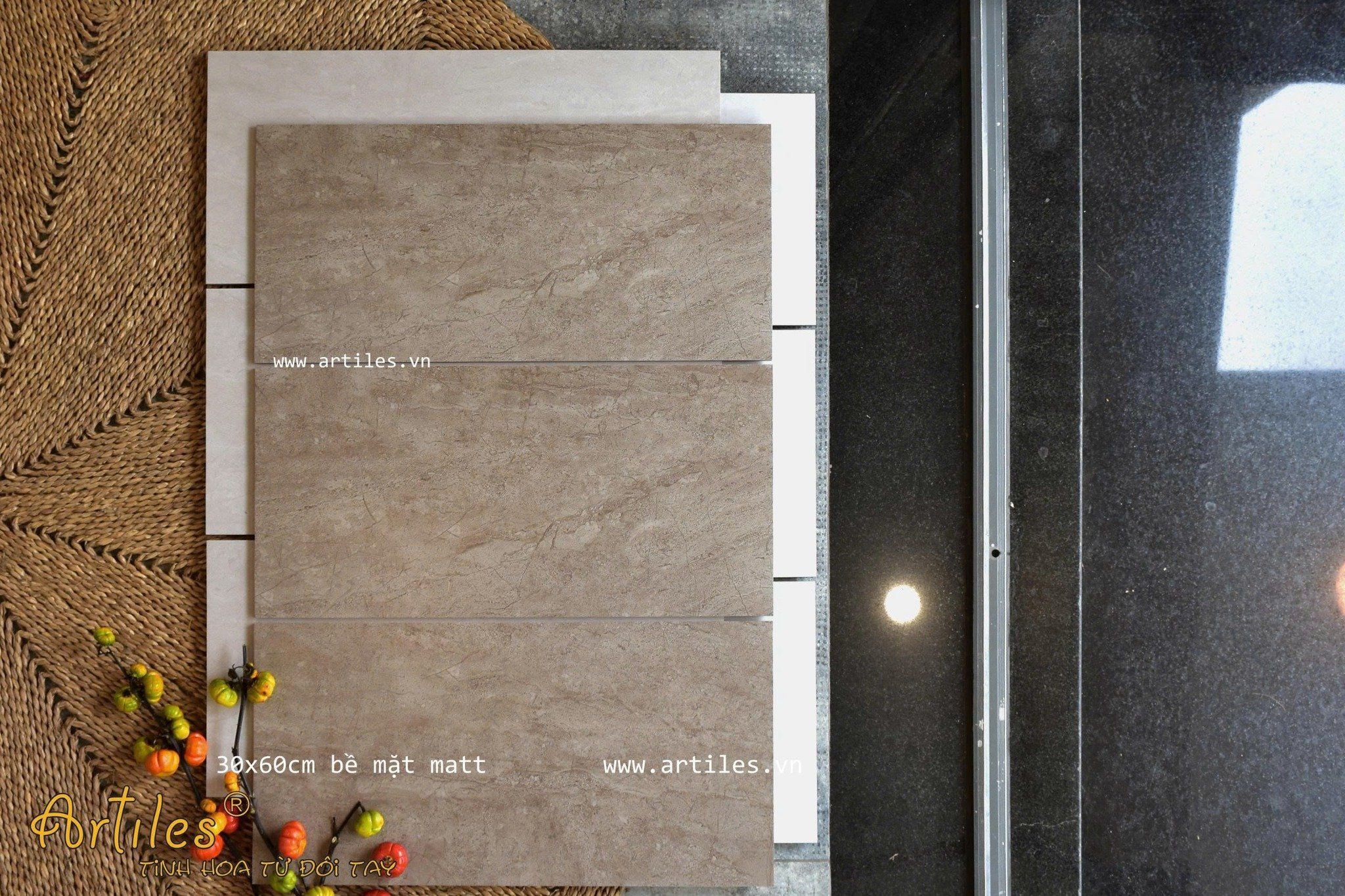 Gạch vân đá nâu mờ ốp lát Art3628M