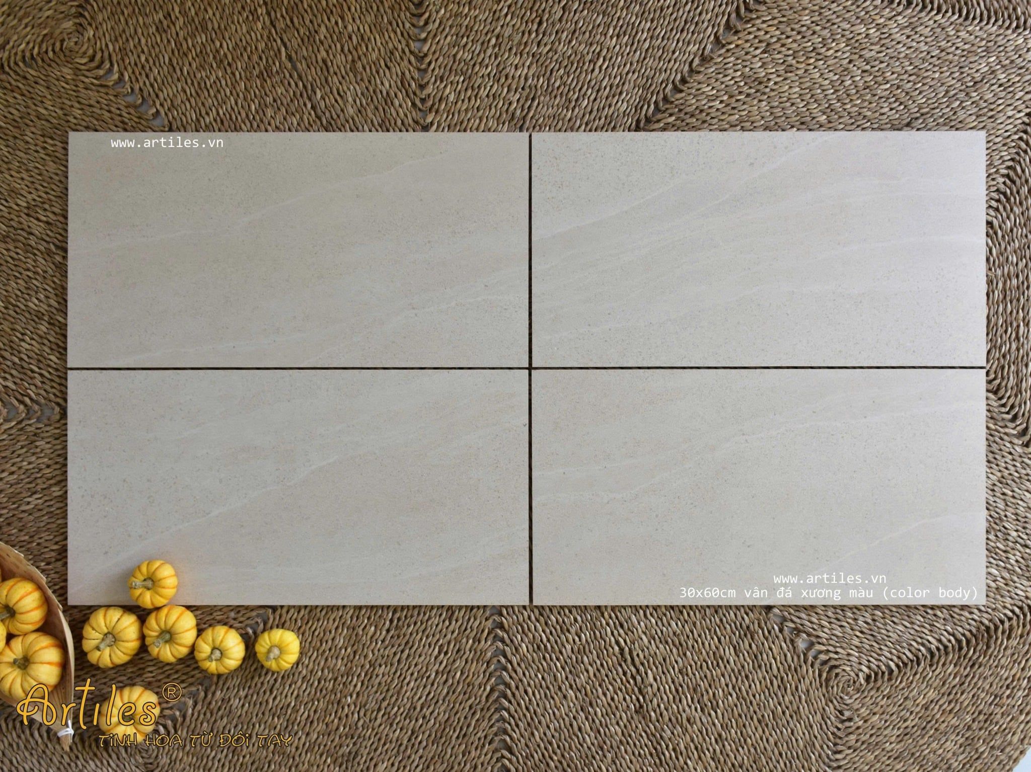 Gạch vân đá kem vàng 30x60cm Art3630