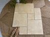 Gạch đá ốp lát decor mix size vân đá kem Art55M