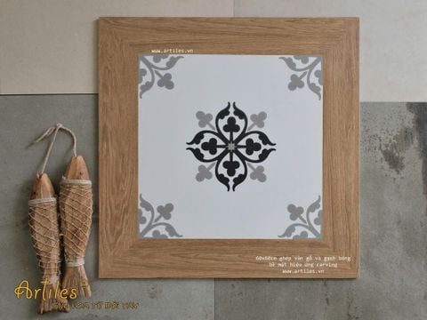  Gạch giả gỗ ghép gạch bông Art660008 