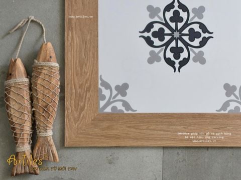  Gạch giả gỗ ghép gạch bông Art660008 