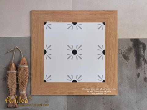  Gạch giả gỗ ghép gạch bông Art660009 